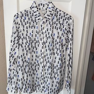J. Crew pineapple print button down